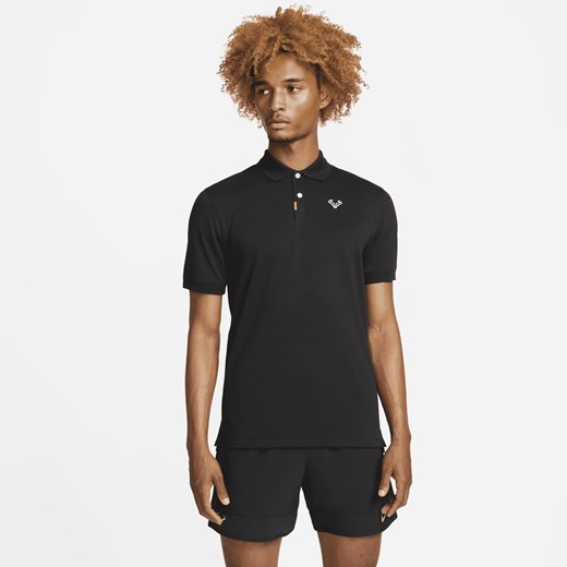 Męska dopasowana koszulka polo The Nike Polo Rafa - Czerń Nike XL Nike poland
