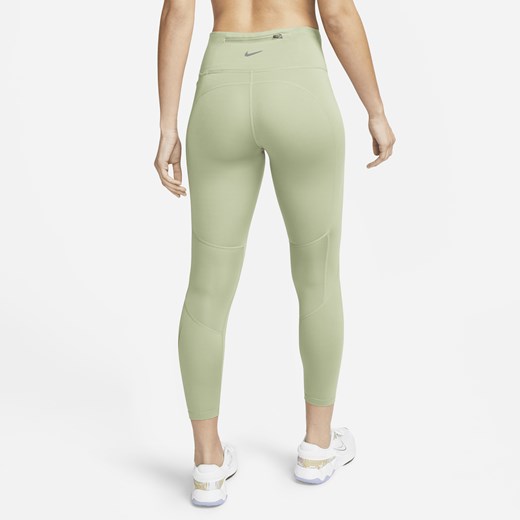 Damskie legginsy 7/8 ze średnim stanem i kieszeniami do biegania Nike Fast - Nike XS Nike poland