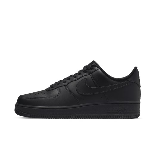 Buty sportowe męskie czarne Nike air force sznurowane 