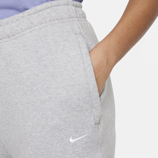 Spodnie damskie szare Nike sportowe bawełniane 