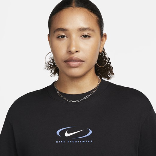 Damski T-shirt z nadrukiem Nike Sportswear - Czerń Nike XL (EU 48-50) okazja Nike poland