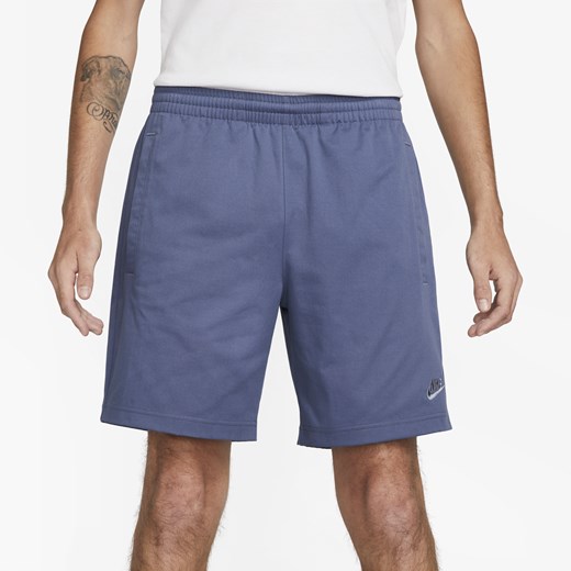 Spodenki męskie z diagonalu Nike Sportswear Club - Niebieski Nike L Nike poland