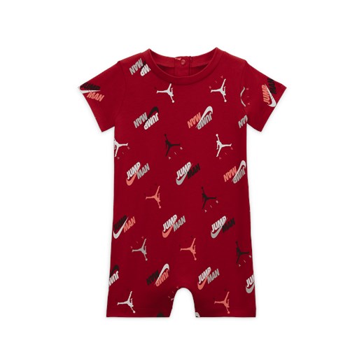 Rampers dla niemowląt (0–9 M) Jordan - Czerwony Jordan 0-3M Nike poland