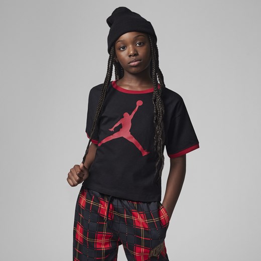 T-shirt dla dużych dzieci Jordan Essentials Ringer - Czerń Jordan XL Nike poland