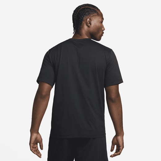 Męska uniwersalna koszulka z krótkim rękawem Dri-FIT UV Nike Hyverse - Czerń Nike 2XL Nike poland