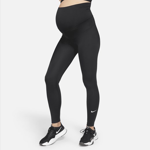 Ciążowe legginsy damskie z wysokim stanem Nike One (M) - Czerń Nike XS Nike poland