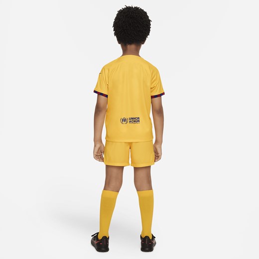 Komplet chłopięcy Nike żółty z poliestru 