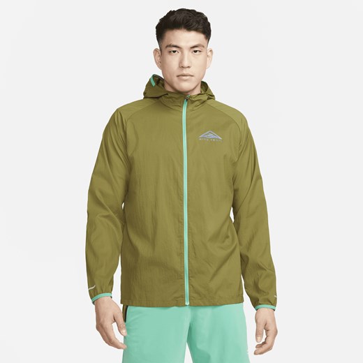 Męska lekka kurtka do biegania w terenie Nike Trail Aireez - Brązowy Nike M Nike poland