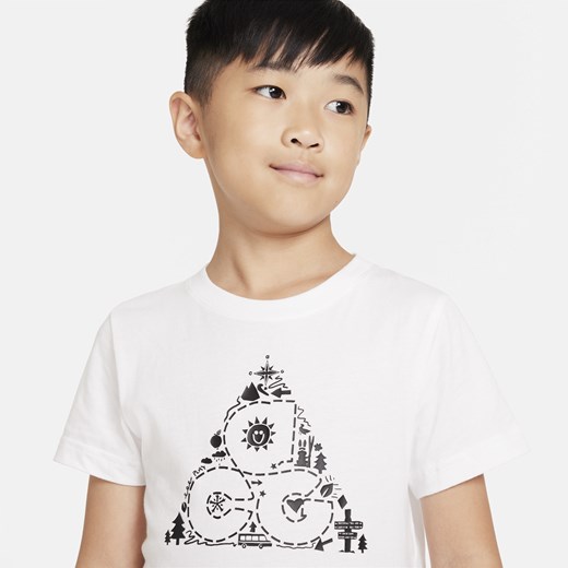 T-shirt dla małych dzieci Nike ACG - Biel Nike 38.5 Nike poland