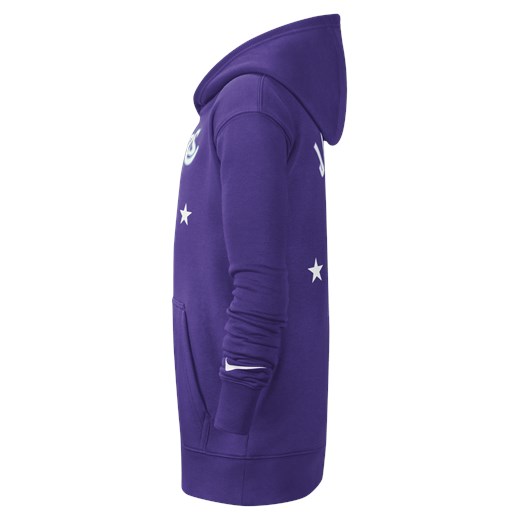 Dzianinowa bluza z kapturem dla dużych dzieci Los Angeles Lakers Nike NBA - Nike L Nike poland