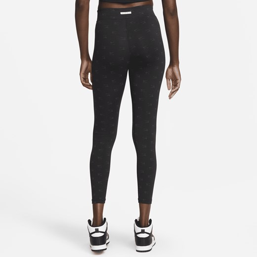 Spodnie damskie czarne Nike z jerseyu 