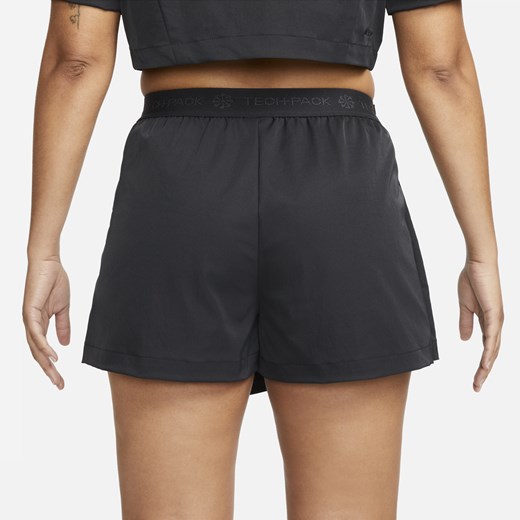 Spódnico-spodenki damskie z wysokim stanem Nike Sportswear Tech Pack - Czerń Nike XS (EU 32-34) promocyjna cena Nike poland