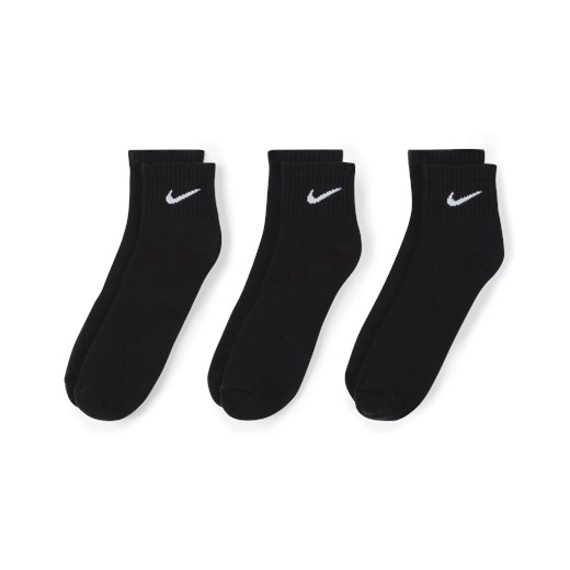 Skarpety treningowe do kostki Nike Everyday Cushioned (3 pary) - Czerń Nike L Nike poland