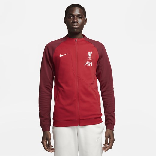 Męska dzianinowa kurtka piłkarska z zamkiem na całej długości Nike Liverpool Nike L Nike poland