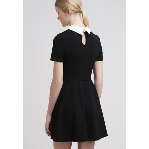 New Look Sukienka letnia black zalando czarny guziki
