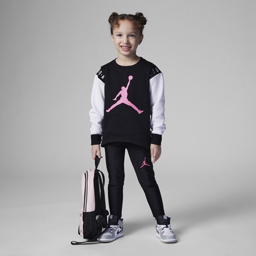 Zestaw dla małych dzieci Jordan Holiday Shine Leggings Set - Czerń Jordan 6X Nike poland