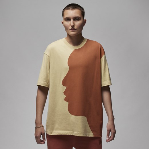Damski T-shirt oversize z grafiką Jordan - Brązowy Jordan L (EU 44-46) Nike poland