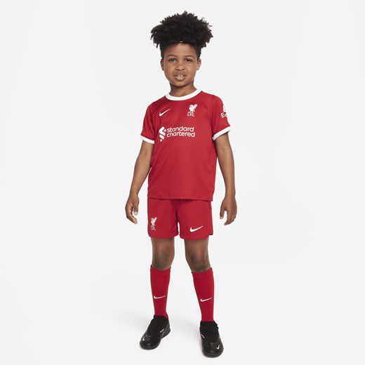 Trzyczęściowy strój dla małych dzieci Nike Dri-FIT Liverpool F.C. 2023/24 Nike M Nike poland
