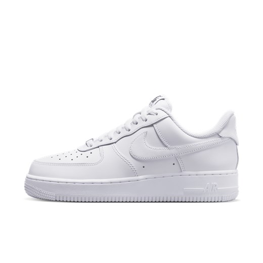 Buty sportowe damskie Nike do koszykówki air force białe sznurowane 