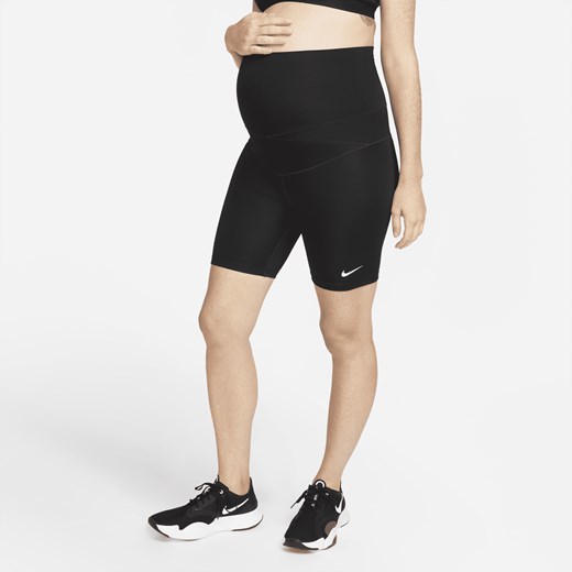Damskie spodenki ciążowe do jazdy na rowerze 18 cm Nike One (M) - Czerń Nike S Nike poland