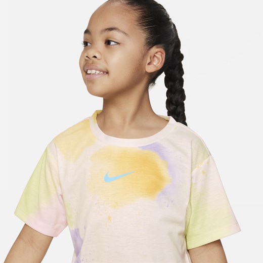 T-shirt dla małych dzieci o luźnym kroju Nike „Just DIY It” - Biel Nike 6X Nike poland