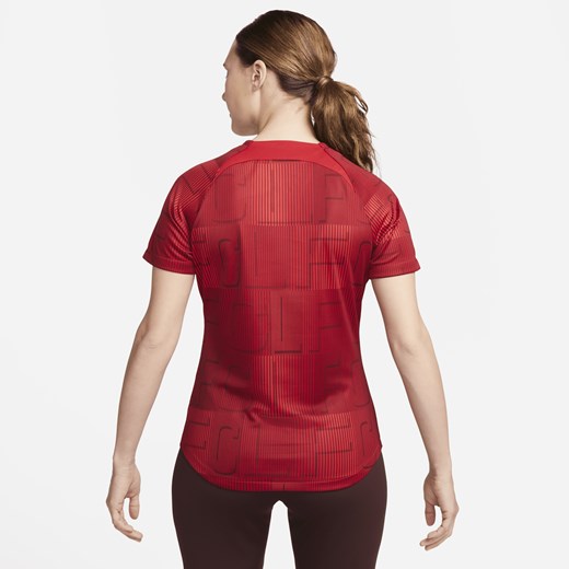 Bluzka damska Nike z krótkimi rękawami czerwona sportowa 