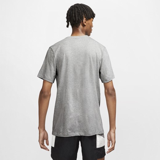 Nike t-shirt męski szary w sportowym stylu 
