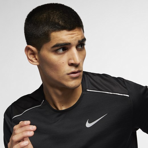 Męska koszulka z krótkim rękawem do biegania Nike Dri-FIT Miler - Czerń Nike XXL Nike poland