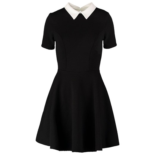 New Look Sukienka letnia black zalando czarny abstrakcyjne wzory
