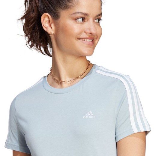 Bluzka damska Adidas z okrągłym dekoltem z krótkim rękawem