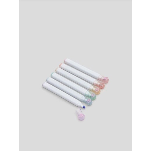 Sinsay - Flamastry 6 pack - wielobarwny Sinsay Jeden rozmiar Sinsay