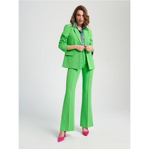 Sinsay - Spodnie eleganckie - zielony ze sklepu Sinsay w kategorii Spodnie damskie - zdjęcie 161560696