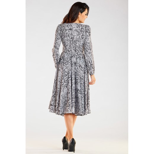 Awama Sukienka w kolorze biało-czarnym M wyprzedaż Limango Polska