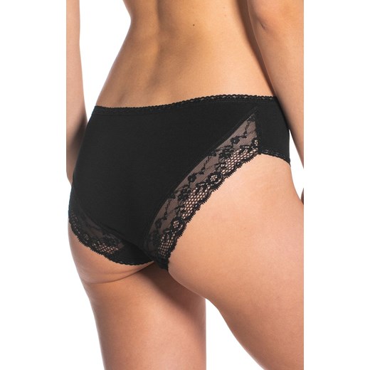 Czarne bawełniane figi damskie bikini 2-pack L-4000BI-02, Kolor czarny, Rozmiar M, LAMA ze sklepu Primodo w kategorii Majtki damskie - zdjęcie 161568776