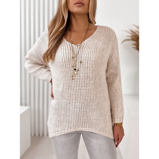 SWETER MALEO BEŻOWY UNI Ubra One size UBRA