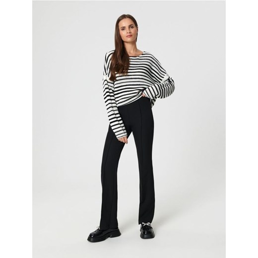 Sinsay - Spodnie tkaninowe - czarny ze sklepu Sinsay w kategorii Spodnie damskie - zdjęcie 161573448