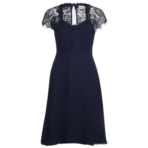 Louche ALISSA Sukienka koktajlowa blue zalando czarny abstrakcyjne wzory
