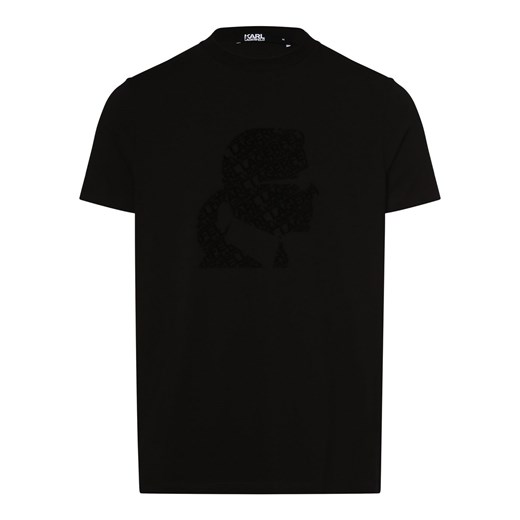 KARL LAGERFELD T-shirt męski Mężczyźni Bawełna czarny nadruk Karl Lagerfeld L wyprzedaż vangraaf