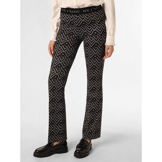 Cambio Spodnie Kobiety Sztuczne włókno czarny wzorzysty ze sklepu vangraaf w kategorii Spodnie damskie - zdjęcie 161582496
