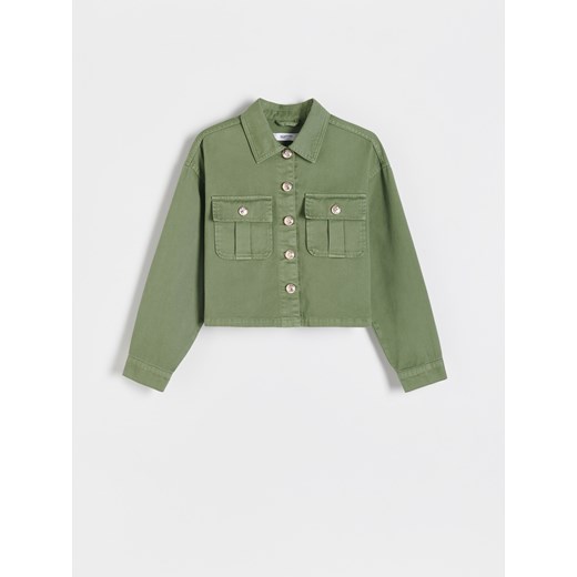 Reserved - Kurtka jeansowa - Zielony Reserved S Reserved