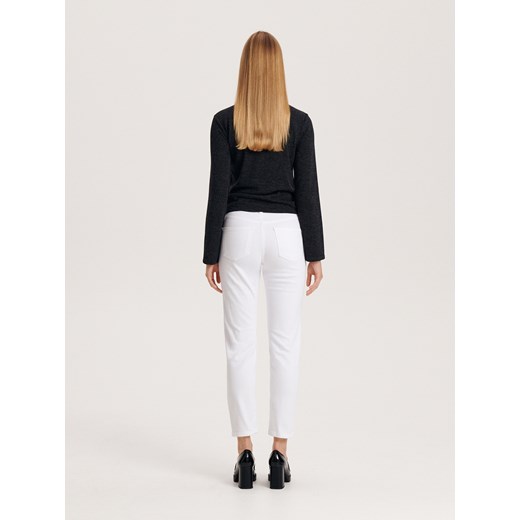 Reserved - Jeansy slim fit - Biały Reserved 40 Reserved