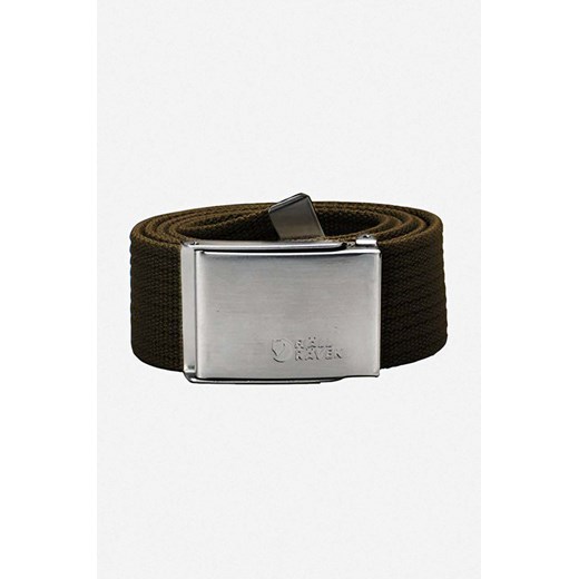 Fjallraven pasek Canvas Belt kolor zielony F77029.633-633 ze sklepu ANSWEAR.com w kategorii Paski damskie - zdjęcie 161591318