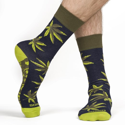 Zestaw 2x Skarpetki Męskie SOXO | Dzień Chłopaka | Marijuana w słoiku | Piwo 40–45 Sklep SOXO