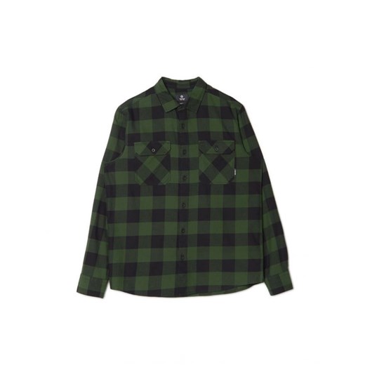 Cropp - Ciemnozielona koszula w kratę - zielony ze sklepu Cropp w kategorii Koszule męskie - zdjęcie 161595548