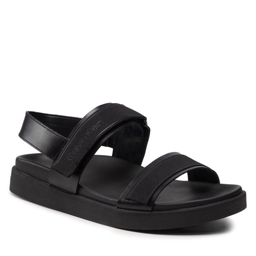 Sandały Calvin Klein Back Strap Sandal Wb HM0HM00466 Ck Black BEH Calvin Klein 40 eobuwie.pl