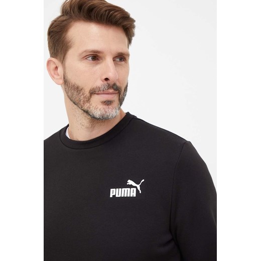 Puma bluza męska kolor czarny gładka Puma M ANSWEAR.com