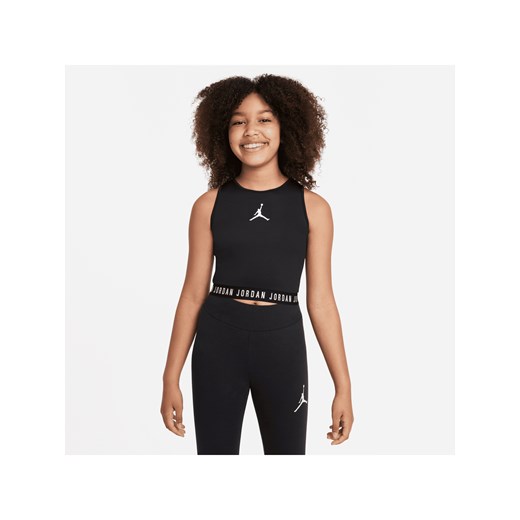 Koszulka bez rękawów dla dużych dzieci (dziewcząt) Jordan - Czerń Jordan L Nike poland