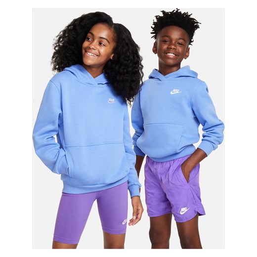 Bluza z kapturem dla dużych dzieci Nike Sportswear Club Fleece - Niebieski Nike S Nike poland