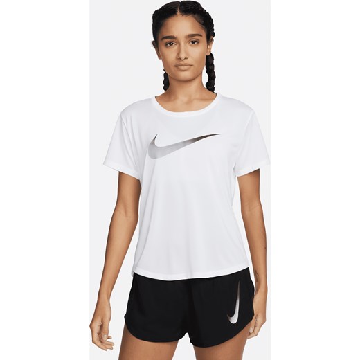 Damska koszulka z krótkim rękawem do biegania Nike Dri-FIT One - Biel ze sklepu Nike poland w kategorii Bluzki damskie - zdjęcie 161610075