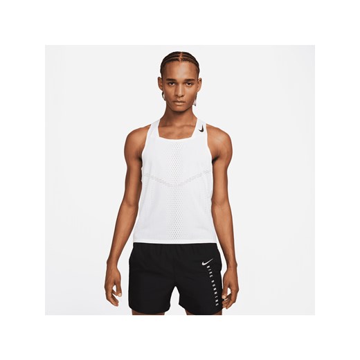 Męska startowa koszulka bez rękawów Nike Dri-FIT ADV AeroSwift - Biel ze sklepu Nike poland w kategorii T-shirty męskie - zdjęcie 161610136